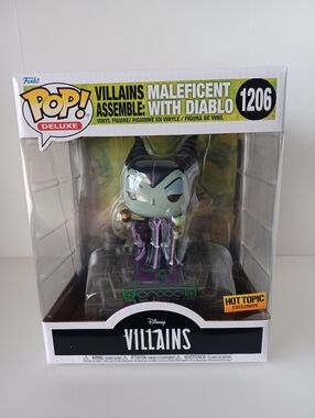 Disney Villains Assemble Maleficent With Diablo 1206 Vinyl Deluxe Funko Pop